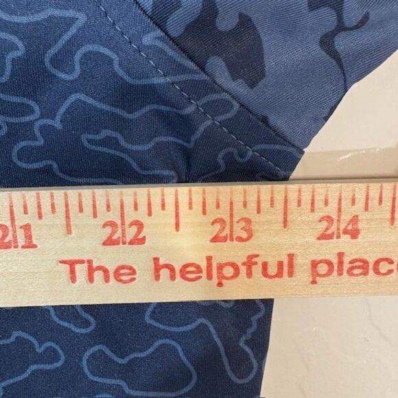 Peter Millar Polo Shirt Mens Large Blue Camo Summer Comfort Golf Performance - Picture 7 of 8